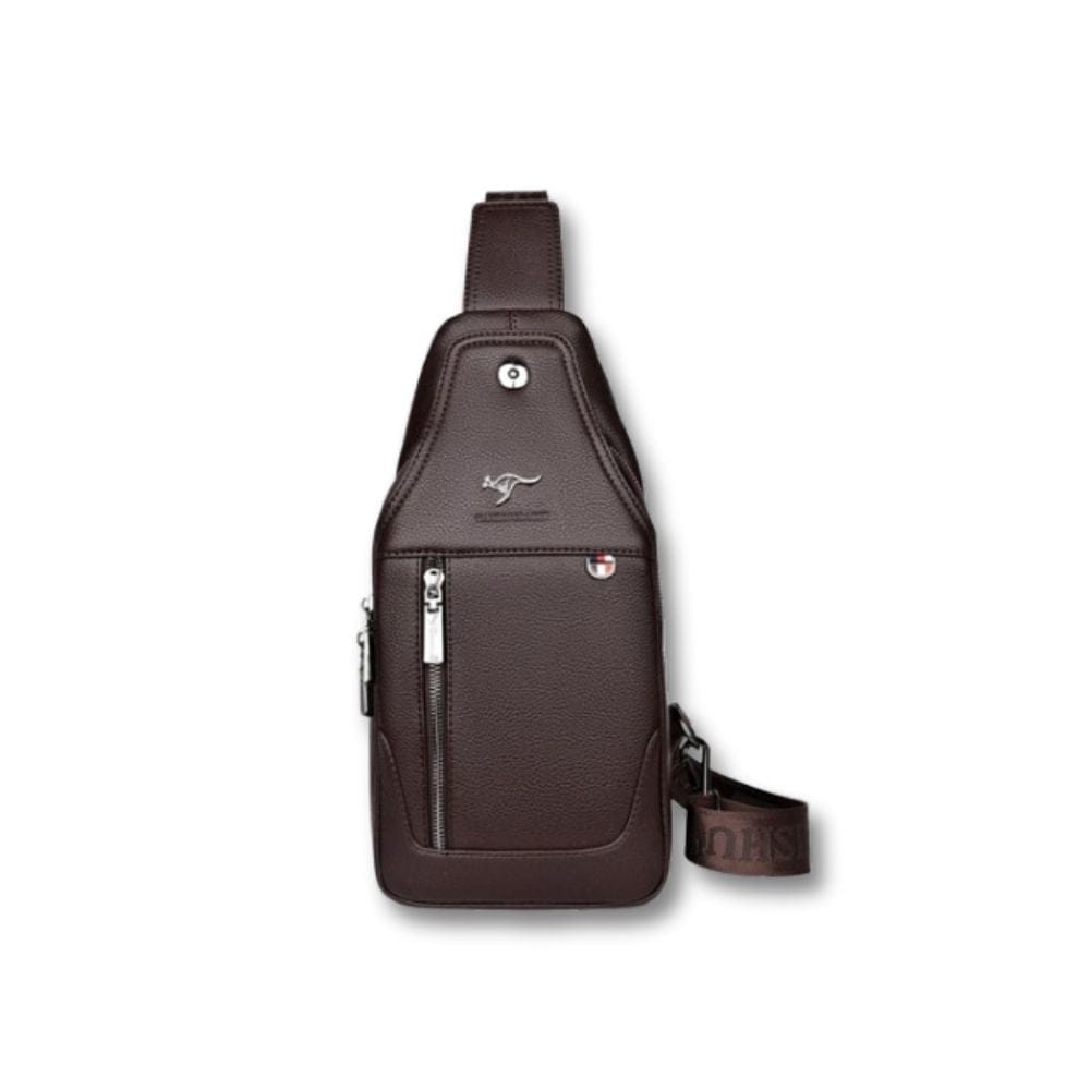 sacoche Noire Homme | Eron Marron / Cuir