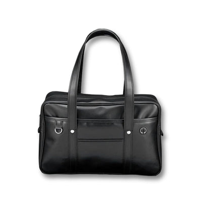 Sacoche Porte Document Cuir Femme | Amara Noir / Cuir