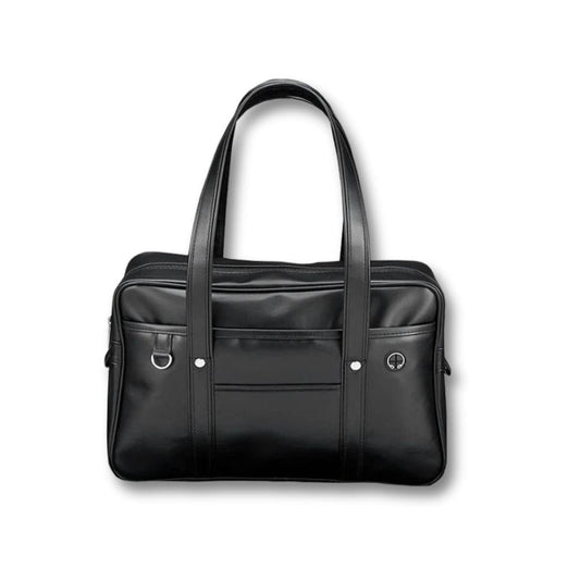 Sacoche Porte Document Cuir Femme | Amara Noir / Cuir