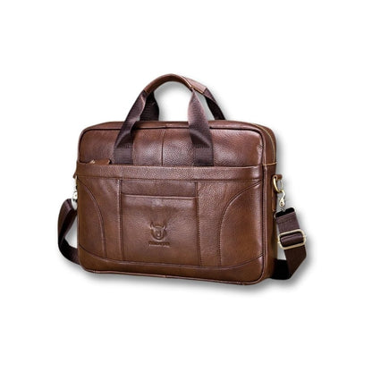Sacoche Porte Document Homme Cuir | Bullcaptain Brun / Cuir