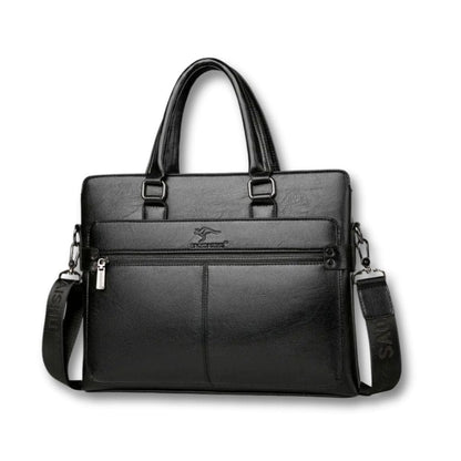 Sacoche Porte Document Homme | Seren Black / Cuir