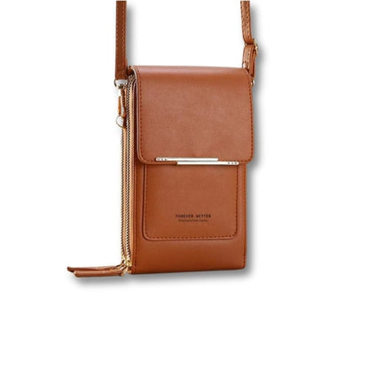 Sacoche Porte Monnaie Femme | Ysia Brun / Cuir