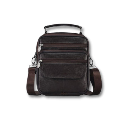 Sacoche pour Homme Cuir | Lyos Café / Cuir