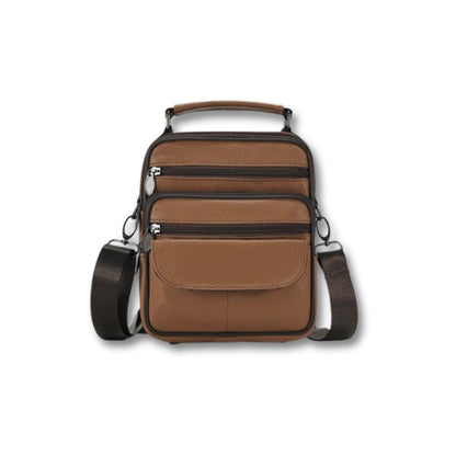 Sacoche pour Homme Cuir | Lyos Marron / Cuir