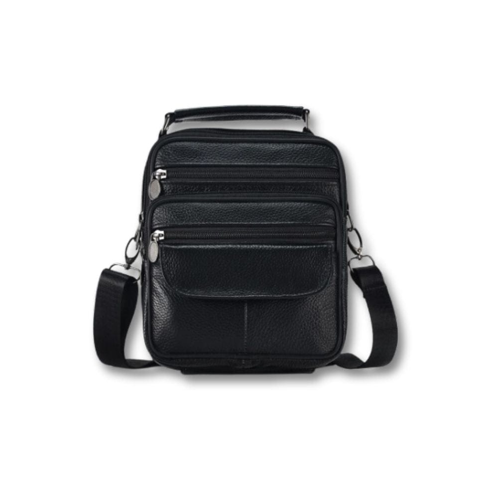 Sacoche pour Homme Cuir | Lyos Noir / Cuir